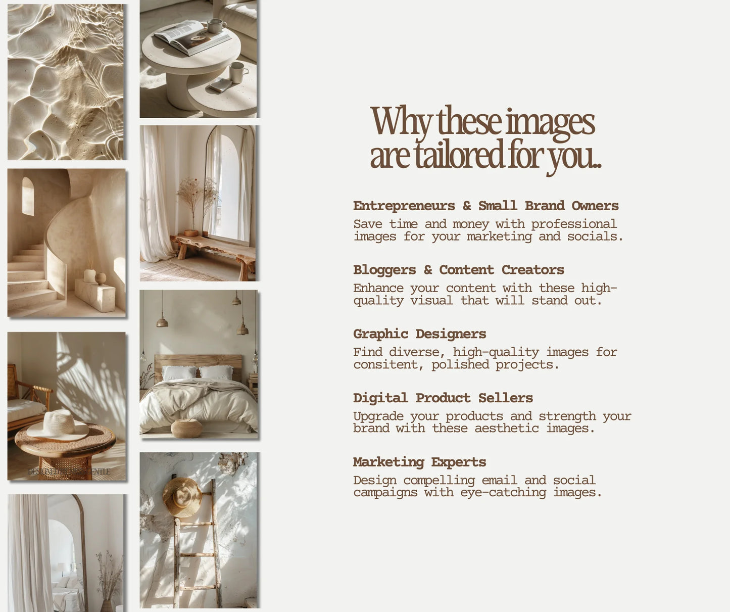 Beige Aesthetic AI Stock Images