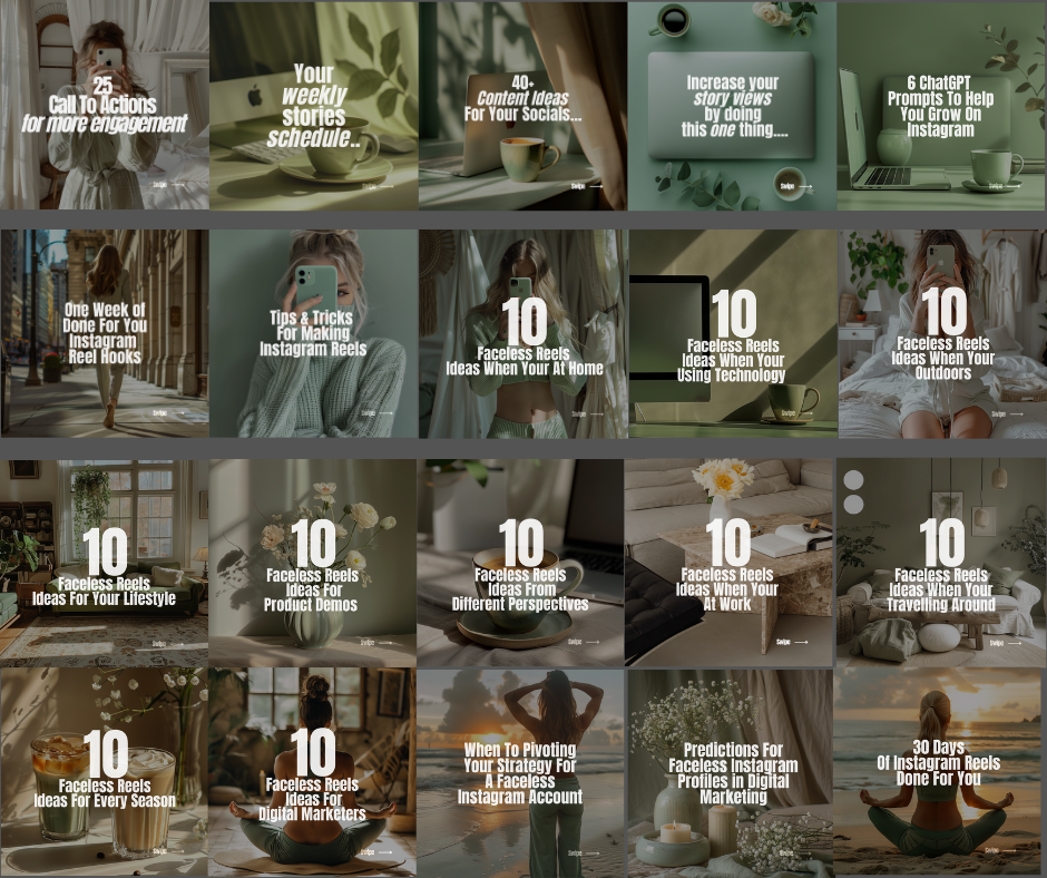 Luxury Digital Marketing Carousels Bundle